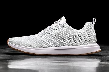 Men's Nobull Mesh Running Shoes White | SG R2022V